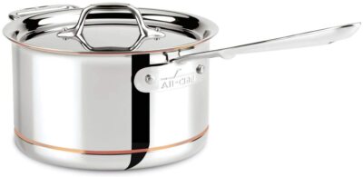 All-Clad 4-QT Copper Core 5-Ply Bonded Dishwasher Safe Sauce Pan w