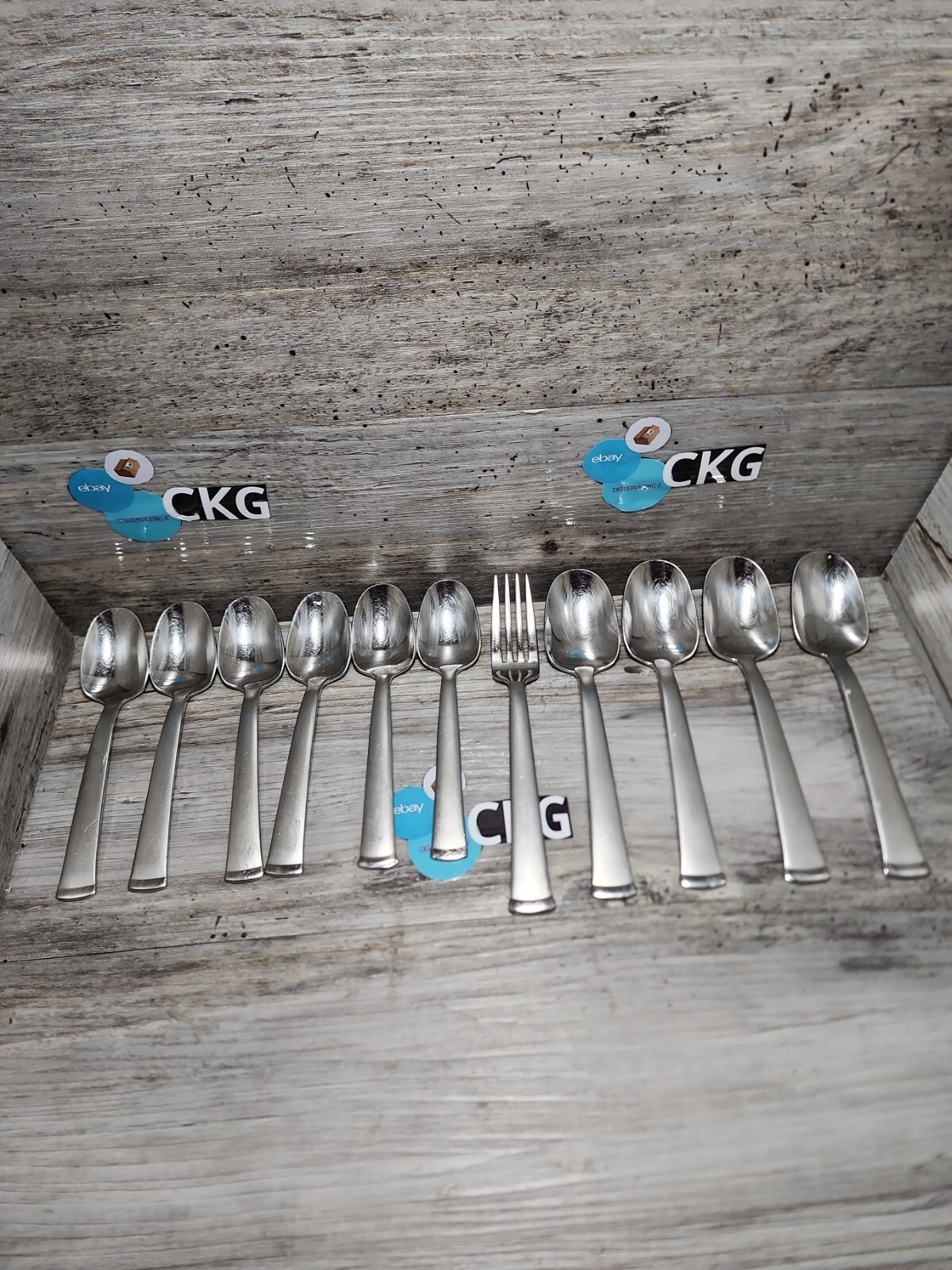 Retroneu Glossy 1810 Stainless china Flatware Spoons 11 Pcs eBay