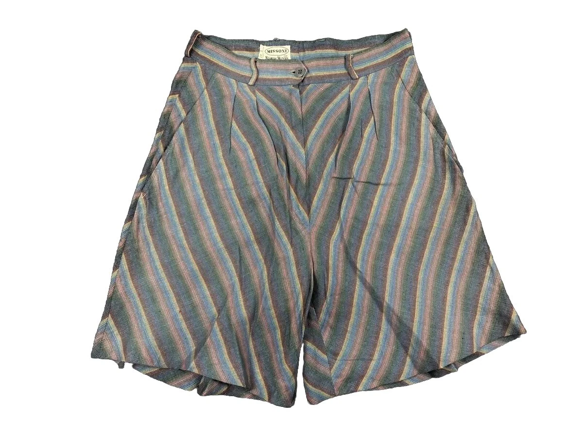 Short De Plage/Paréo Femme Missoni Authentique - Taille 44 IT (M), Motif Chevron | Neuf Sans Étiquette