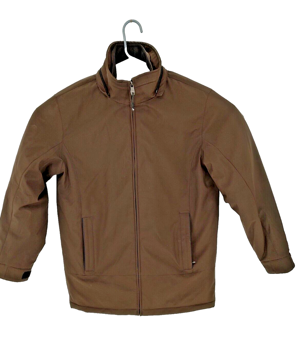 Weatherproof Men's Brown WPL 11590 Double Zipper Soft Shell Jacket