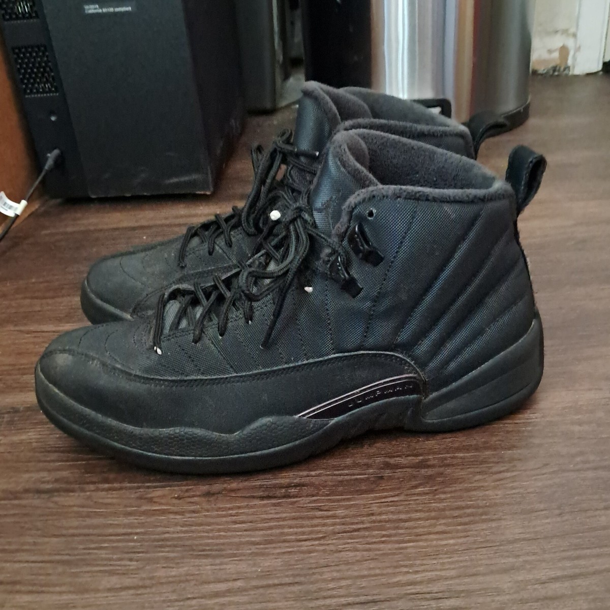 Jordan 12 Retro Winterized Triple Black - Size 9.5 ( BQ6851-001