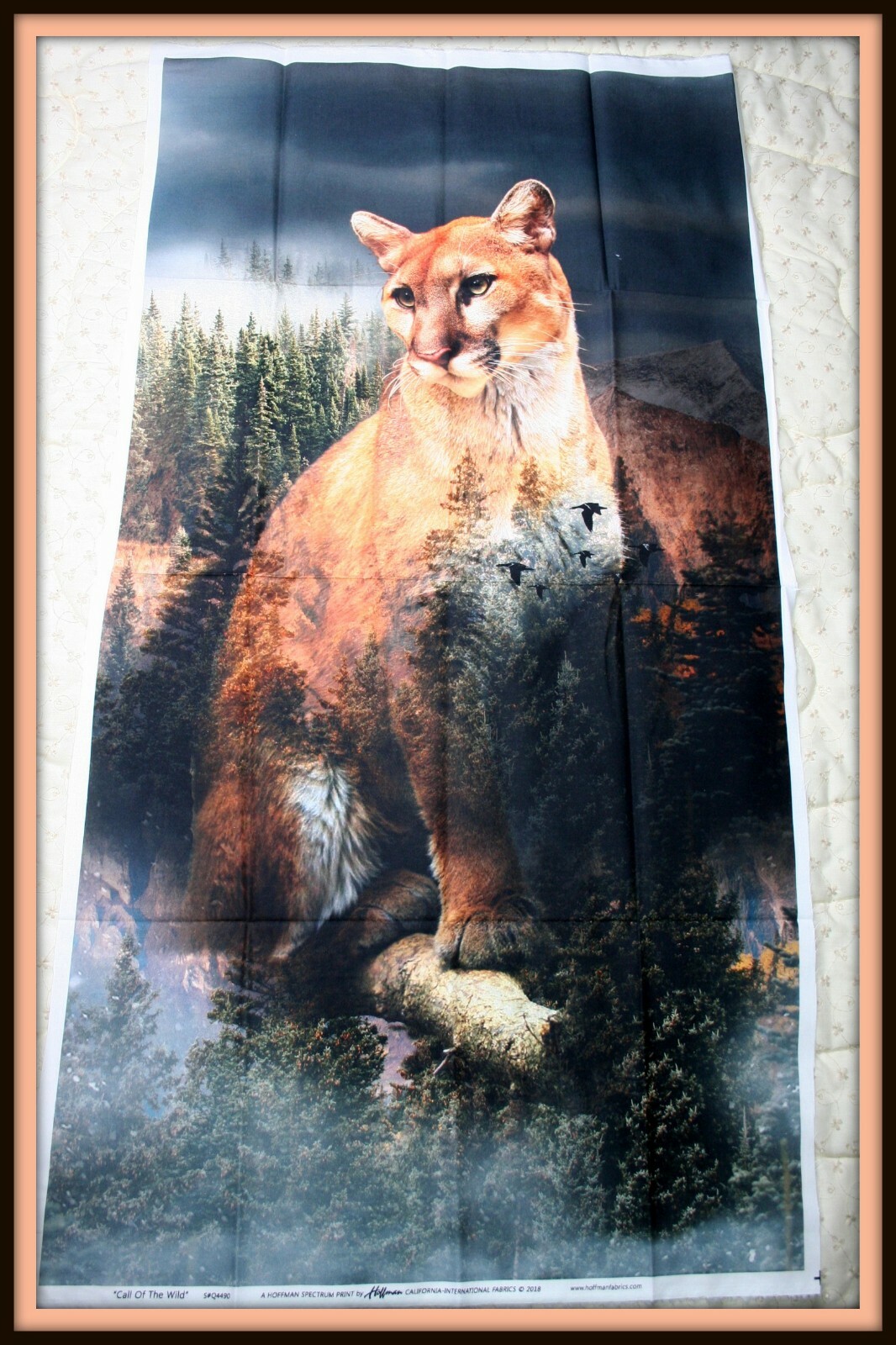 Cougar Country Quilt Pattern W/Panel "Outlaw Creations" Cougar, Lodge, Mtn Lion thumbnail 2