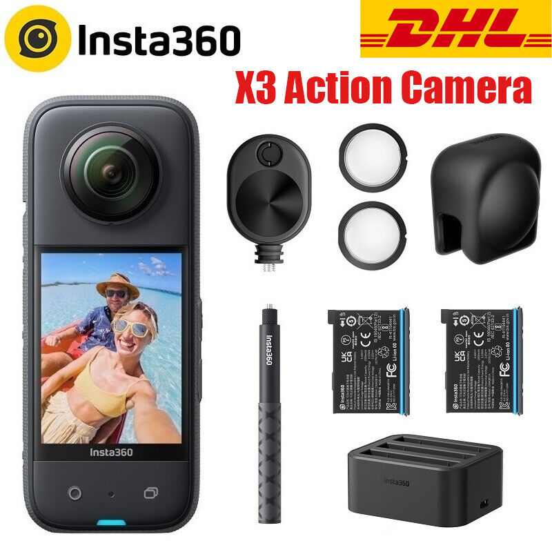 Insta360 ONE X3 360° Action Camera 5.7K 360 Capture 10m Waterproof 1/2