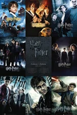 Harry Potter 1-8 - Movie Poster (All Movie Posters - Grid) (Size: 24" X 36")