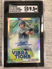 2022 Bowman Virtuosic Vibrations 23/30 Trey Sweeney SGC 9.5 Mint+ Auto FREE SHIP