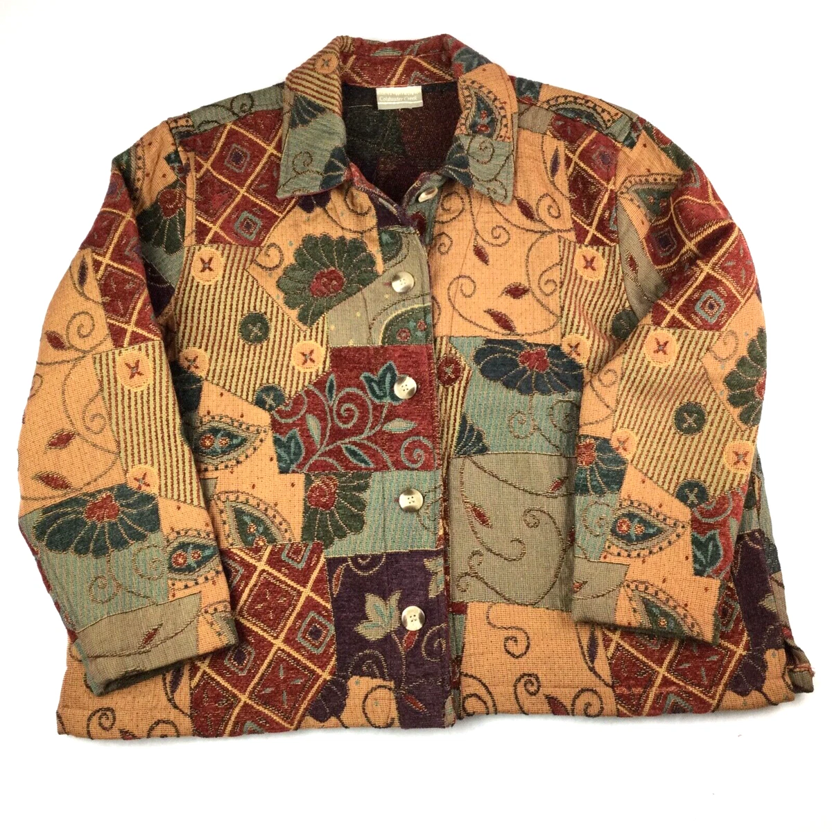 Plus size top patchwork jacket