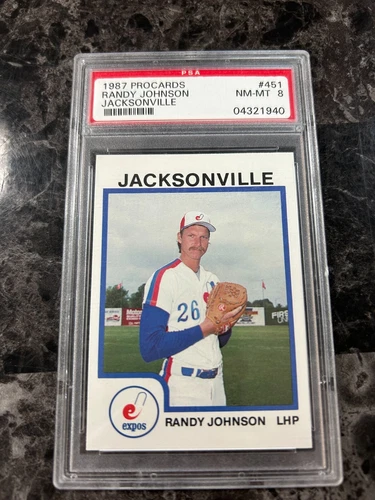 1987 ProCards Minor League - Randy Johnson #451 PSA 8 @QY22