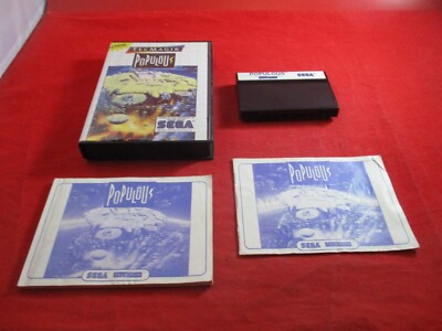 Populous (Sega Master System) COMPLETE w/ Box manual game WORKS!