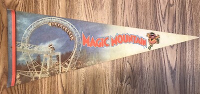 Vintage Magic Mountain Pennant 1970 s