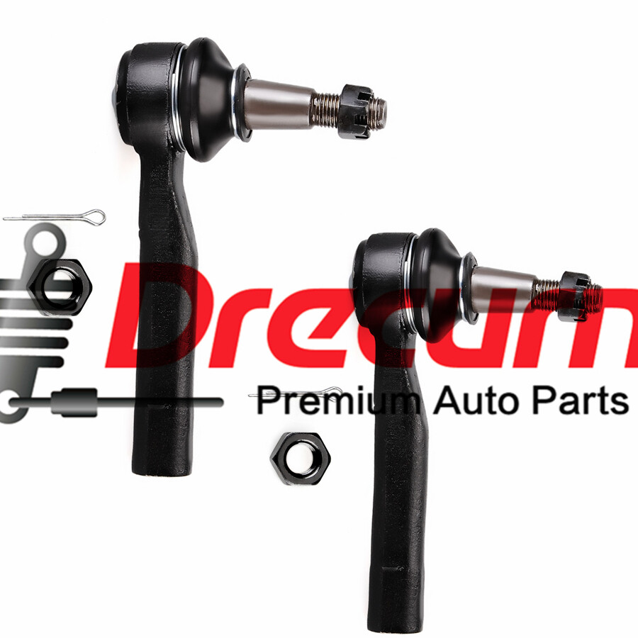 2Pc Front Left & Right Outer Tie Rod End SET For Nissan 300ZX Infiniti