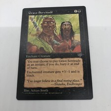 Magic The Gathering Grave Servitude Common Enchantment Creature Vintage