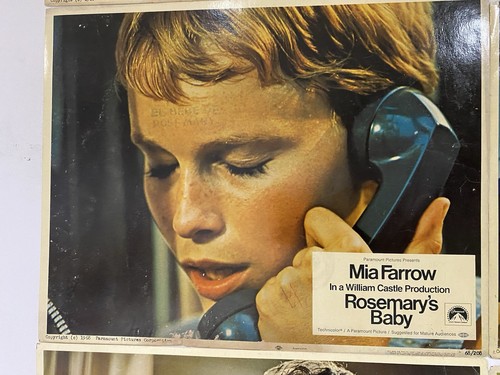 Rosemary’s Baby 1968 Vintage Lobby Card Set with Mia Farrow & John Cassavetes - Picture 8 of 12