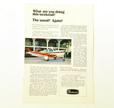 Annonce Originale De L'Avion Beechcraft Bonanza De 1973
