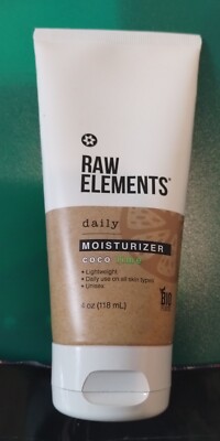 Raw Elements Daily Moisturizer Coco Lime 4oz/118ml * NEW & SEALED**