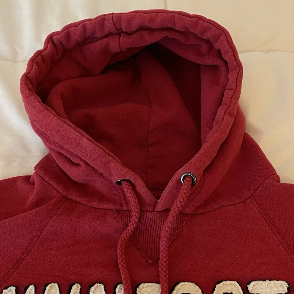 Sudadera con capucha gruesa roja Minnesota talla mediana para hombre Foto 3 de 4