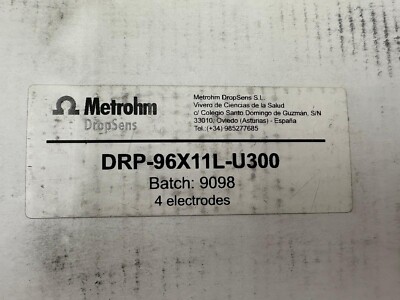 4 Pack Metrohm 96X Electrochemical Elisa Plates Dropsens Carbon Electrodes