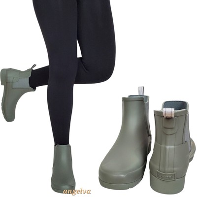 Hunter original refined Chelsea rain boots docker gray outdoor comfort winter