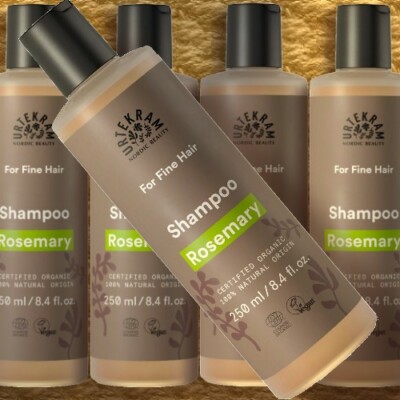 Urtekram Shampoo Rosmarin feines Haar 250 ml Naturkosmetik Volumen Feuchtigkeit