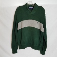 Polo Sport Ralph Lauren Mens V-Neck Knit Pullover Sweater SZ Large Vintage WT410