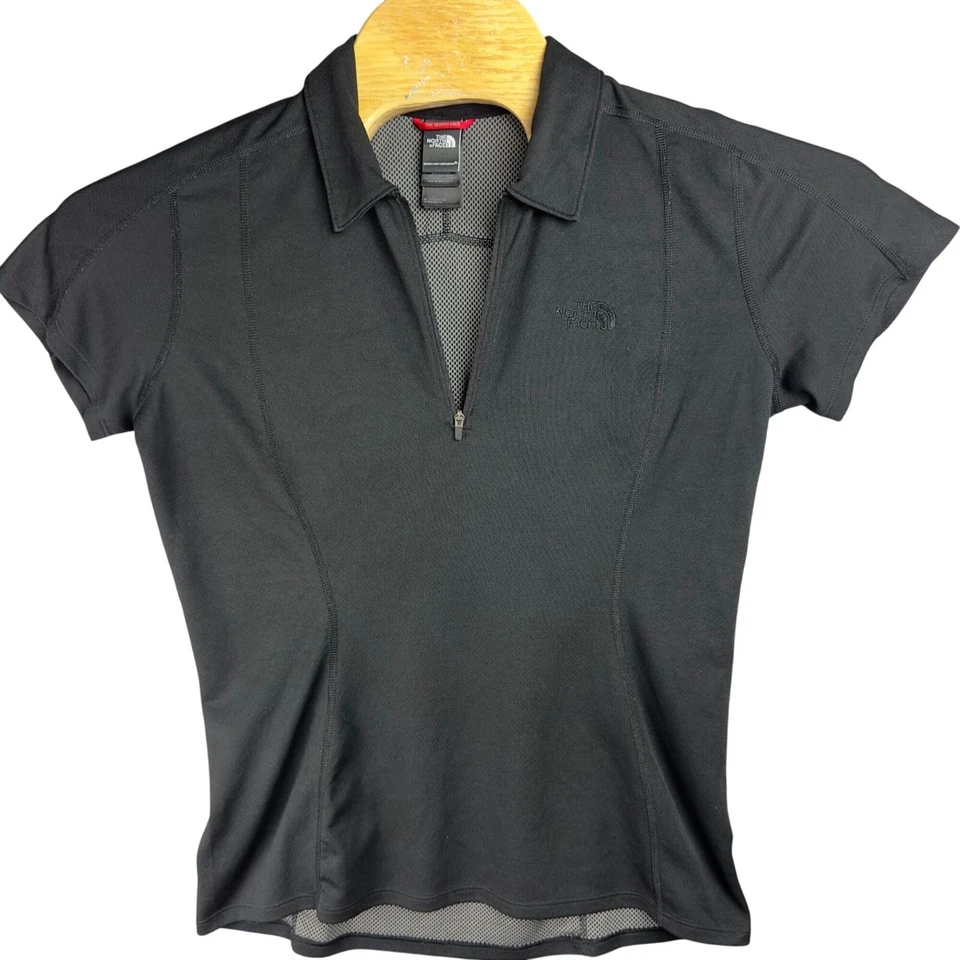 Женская велосипедная футболка The North Face L черная 1/4 на молнии с короткими рукавами - Изображение 3 из 4