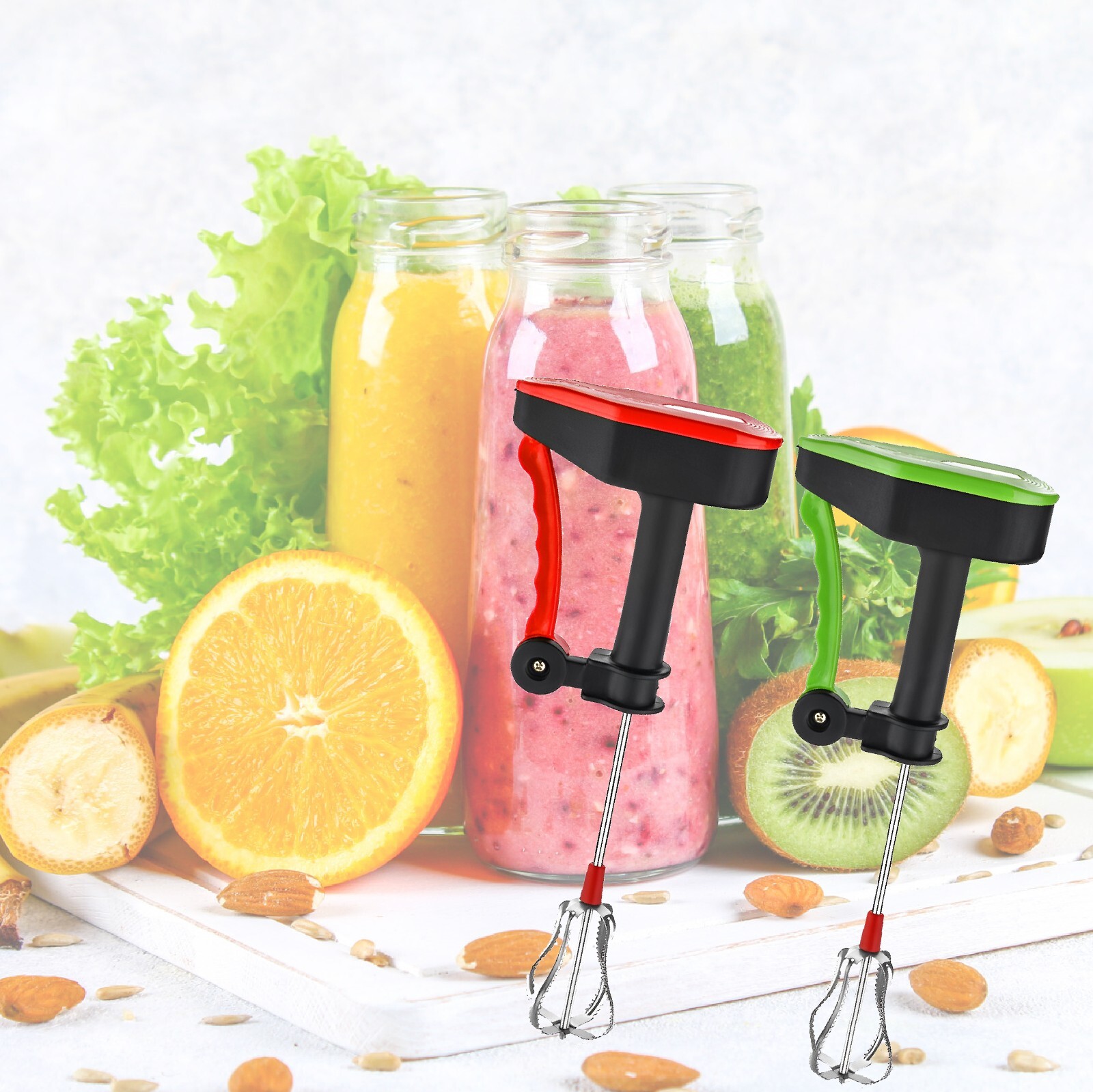 Rotary Whisk Hand Held Manual Stainless Steel Egg Beater Whisk Mixer Hand Whisk eBay