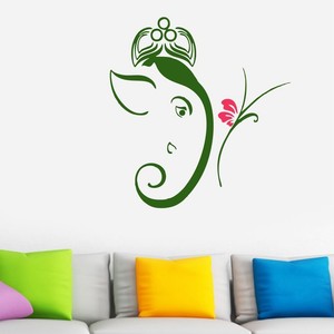 Lord Ganesha Design Wall Sticker Pvc Vinyl Mural Home Decor Decal 23 X 24 Inch Ebay