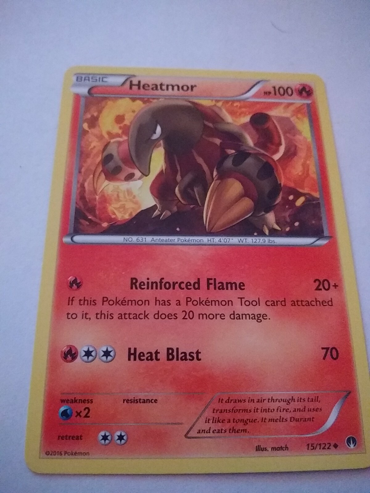 X3 Heatmor 15/122 Uncommon Regular Pokemon XY Breakpoint Mint