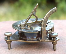 Antikes Astrolabium funktionierende Marine SONNENUHR Kompass Vintage Marine D...