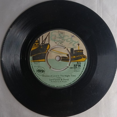 CALYPSO 45 HEAR Lord Spoon & David WOMAN A LOVE IN THE NIGHT TIME 1970 Escort - Picture 4 of 4