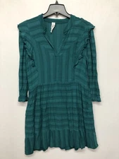 Amadi Anthropologie Women Dress Size Medium Rossi Ruffled Tunic B226 -18