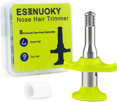 Nose Hair Ear Hair Removal, Upgraded Manual Hair Trimmer for Men&Women, Stainles