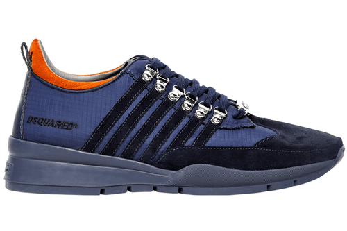 DSQUARED2 SNEAKERS STRIPED NYLON & SUEDE KICK IT Active Shoes 40 - 7 US Trainer - Picture 5 of 11