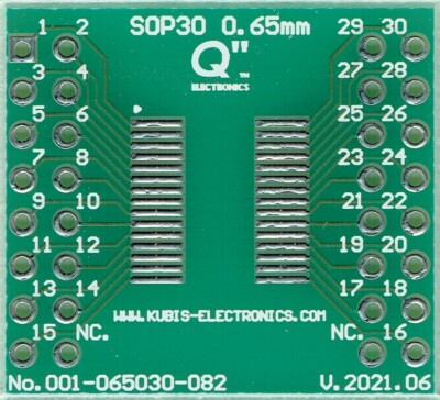 SSOP30, LSSOP30, VSOP30 mit 0.65mm auf 2 x IDC2x8 [DE]