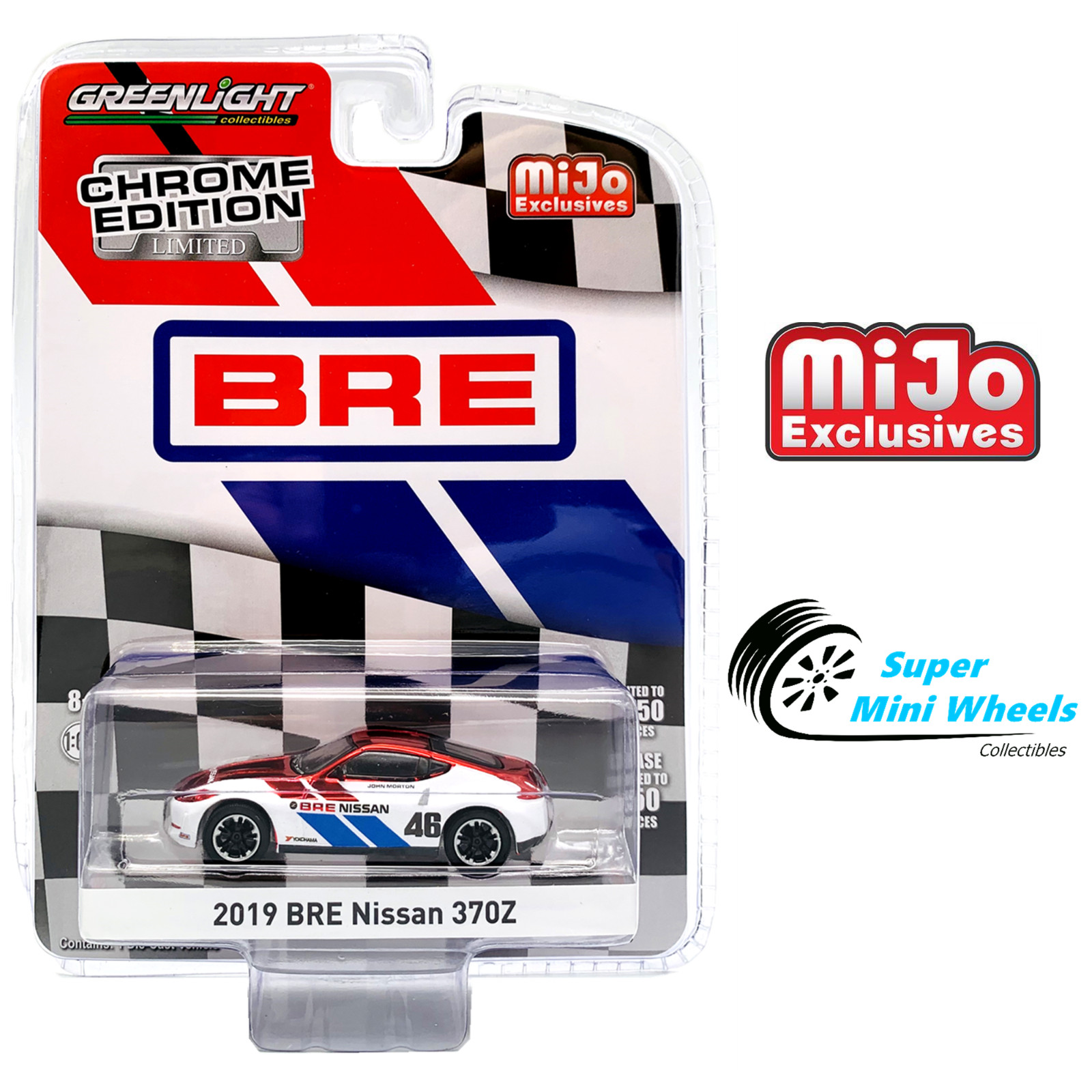 Greenlight 1:64 - 2019 Nissan 370Z BRE (Brock Racing Enterprises) Chrome - Mijo
