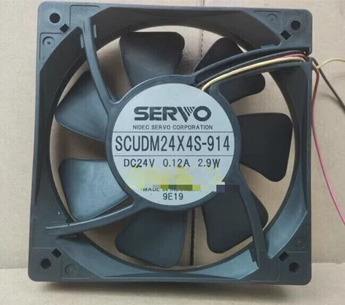 Servo SCUDM24X4S-914 DC24V 012A 2.9W 120*120*25MM 3-wire high-end cooling fan