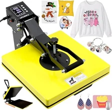 Heat Press Machine 15x15 in Slide Out Sublimation Printer Transfer for T-shirt👕