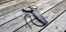 TOPS WILD PIG HUNTER KYDEX SHEATH IN KRYPTEK TYPHON, LEATHER DANGLER / pancake