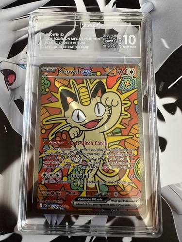 Meowth ex graded TAG 10 for sale on eBay