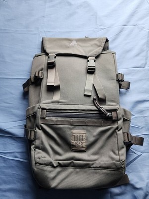TOPO DESIGNS ROVER PACK TECH ( 17''hx11''wx5d 24.3L)  100% RECYCLED NYLON FOR...