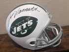 Joe Namath Autographed Signed New York Jets Full-Size Replica Helmet