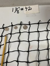 10' x 10' Baseball Black Square Sports/Hard Impact 1 7/8 Mesh Nylon Net 42