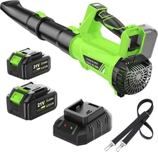 ELRINA Leaf Blower Cordless with 2 x 3.0Ah Batteries and Charger, 6-Speed Mode