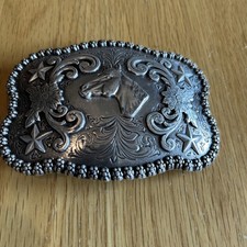 Nocona Youth Horse Head Western Belt Buckle