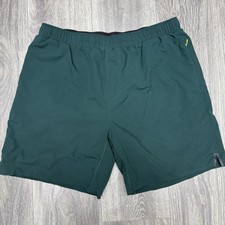 Rhone Lined Athletic Shorts Drawstring Green Men's size Large