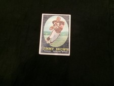 1958 Topps Jim Brown rookie card. rookie card picture