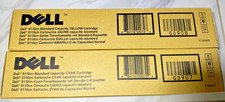 Lot of 2 Dell 5110cn Standard Capacity Cyan, Yellow Toner Cartridge, New