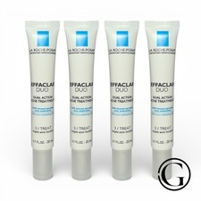 LOT OF 4 La Roche-Posay Effaclar Duo Dual Action Acne Treatment 0.7 oz NEW 2025