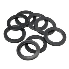8pcs M30 Rubber Flat Washer 30mm ID 40mm OD 3mm Thick Sealing Spacer,Black