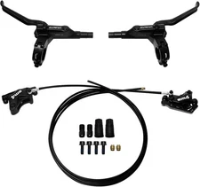 ZTZ 4-Piston Internal Routing Hydraulic Brake Set, Brake for eBike Mountain Bike