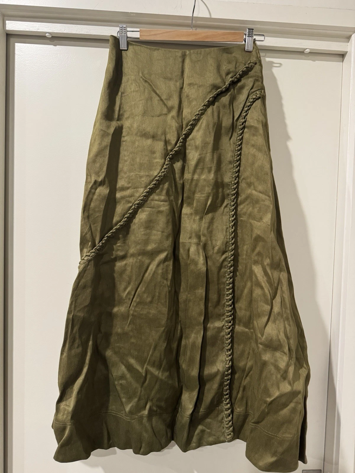 Aje Linen Blend Skirt Size 8 RRP:$455